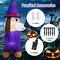 Costway 5 FT Long Halloween Inflatable Dachshund Dog with Pumpkin Self Inflating Yard